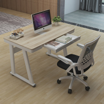 Computer desktop table home simple modern economy desk simple tempered glass computer desk learning table