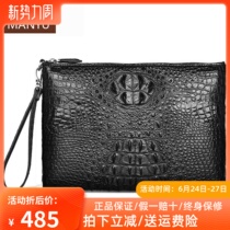 Thai imports authentic avocado leather handbag large capacity mens hands with bag back skull brown business envelope bag