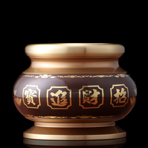 Yuantong Buddha Taiwan pure copper Heart Sutra incense burner household for Buddha sandalwood line incense burner indoor wealth copper incense burner