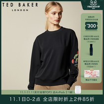TED BAKER ladies fashion casual floral embroidery long sleeve pullover top