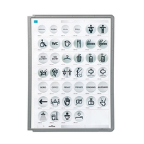 German original imported office supplies Dupel DURABLE high-grade durable plastic loose-leaf (silver)