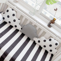 Nordic cloud baby crib Bed fence summer kit Childrens fall-proof cotton soft bag Bedside by mosquito net