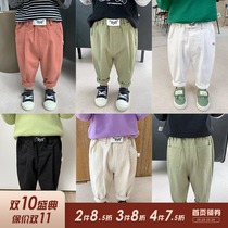 Lin Lin Ma childrens clothing boys autumn pants boys baby overalls spring and autumn childrens casual pants baby boys