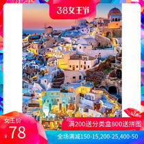 (Spot) The Night Castorland Import Puzzle of the Aegean Sea 1000 pieces of Santa Torini