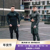 Muscle faith fitness long sleeve sports brothers outdoor running tight quick-drying training suit three-piece set trousers men