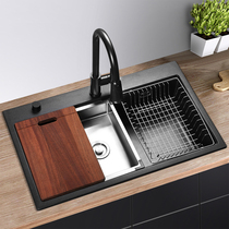 Lewei Quartz Stone Granite Sink Kitchen Wash Crunk Pool Large Single Tank Lower Basin Basin Water Basin 785