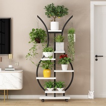 TV cabinet next to the flower rack green dill three-layer ornaments living room net red meat dedicated floor-to-ceiling simple European style