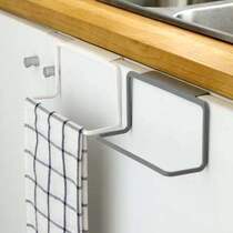 Wall towel rack kitchen cupboard door hanger door rack rack