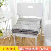 Cotton linen simple seat cushion seat cushion summer season breathable non-slip car Office students thin seat cushion Japanese style