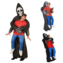 Halloween cosplay adult childrens bar party clothes ghost witch woman skull pumpkin inflatable costume
