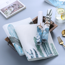 Tableware table mat Western placemates Nordic rectangular heat insulation mat heat-resistant pvc home simple waterproof and oil-proof ins