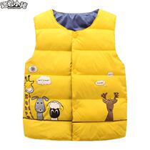 2019 New Childrens down cotton waistcoat children autumn and winter boys and girls baby warm cotton padded vest baby