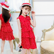 Girl dress 2021 new children summer dress foreign style princess dress girl Summer chiffon dress girl dress
