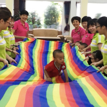  Slippery cloth Kindergarten early education parent-child interactive game props Childrens outdoor sensory integration training camouflage slippery cloth