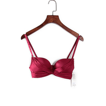 Dai brand new counter dismissal cabinet wine red sweet sexy on the solid color bra 71431