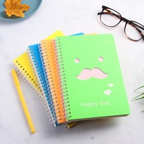 32K thick coil book A5 Notebook student spiral 72K book office notebook soft noodle copy rice paper