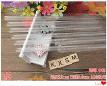 Transparent medium coarse straw length 19cm calibre 8mm disposable plastic yoghurt juice milk tea independent packaging