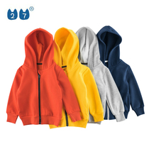 Han edition brand childrens clothing autumn and winter new products 2022 childrens jacket zipped with cap and clothing to catch suede baby clothes