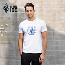 Black Ice new round neck short sleeve sports leisure breathable T-shirt men cotton half sleeve F1502