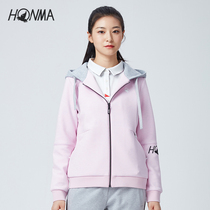 HONMA new golf womens jacket sports hooded print soft and comfortable fashion versatile