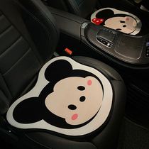 Fashion car cushion four seasons universal monolithic goddess cute winter short plush seat cushion winter warm three