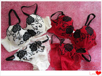 Japan's foreign trade exports high-end steel ring super-American high-end embroidery gathered bra 65BCDEF 70BDEF