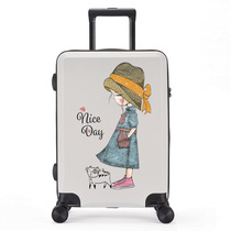 Luggage female 24 inch Korean trolley case hipster girl 20 inch suitcase ins Net red password box