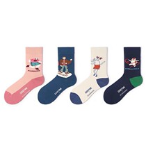 CrazySocks original cartoon series socks sports cotton socks mid-tube socks men and women tide socks