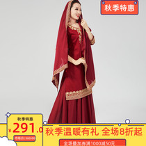 India Rajasthan dress female side cover than cotton big swing dress gauze daily travel Pakistani clothing