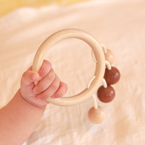 woodpapa wood art dad Yinyue ring rattle baby toy 0-1 years old 3-6-12 months newborn wooden