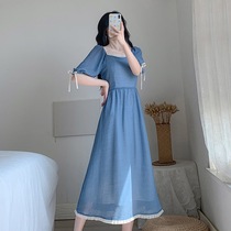 Long dress ankle Andromeda Temperament Style Palace Vintresses Retro Gentleness Fairy Super Fairy summer Little fragrant windy windy dress