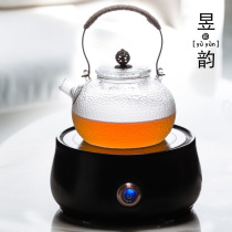 Yuyun glass kettle Ceramic electric ceramic stove Tea maker Heat-resistant glass beam tea pot Flower tea pot Household
