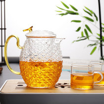 Glass teapot creative personality trendy side turn tea water separation tea maker Home filter tea set Cooking Teapot
