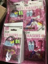 Wonderful girl styling rubber rubber 2 card different shape