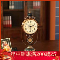 Nordic clock table clock living room household desktop European-style TV cabinet decoration Quartz clock modern simple creative table clock