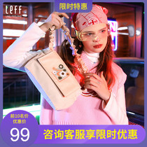 LEFF new shoulder bag large capacity female hipster literature flower cross bag bag college students carry class bag