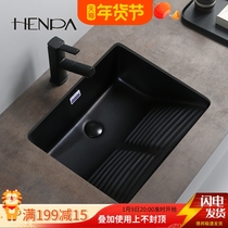 Ceramic laundry basin balcony household small basin with washboard washbasin small size counter basin washbasin sink