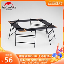 Norwegian guest Naturehike OUTDOOR SPLICING WILD CAMP TABLE OF OBJECTS TABLE PORTABLE PICNIC CAMPING COMBINED TABLE SHELF