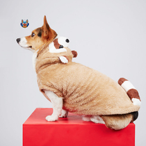 Dogs clothes cute raccoons Body Suits two-footed cotton clothes Cotton Closet Cokie Doddy Tiddish Dog Beauté Winter