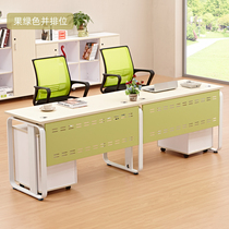 Office furniture minimal modern desk 2 - person office furniture side by side with staff bar table