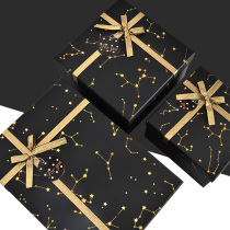 Star gift box gift box black senior delivery boyfriend large rectangular gift box square box box