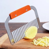 Mace potato special slicing tool Kitchen household wave knife potato cutter Fancy strip cutter Fries potatoes