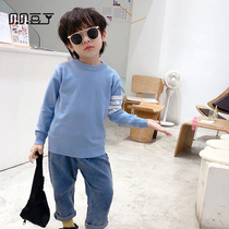 Knitted blouses 2022 new children Fashion Spring autumn season for men and women The same 100 lap long sleeves plus suede blouses