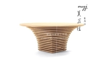 Nordic solid wood table personality long table square table office table Pyramid designer creative furniture