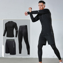 Official website 2021 new mens fitness suit Fitness Clothing Autumn Winter Outdoor Running Sportswear