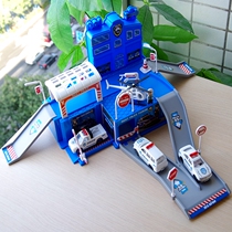 Car building track parking lot assembly building blocks gliding car model disassembly car engineering car boy toys