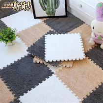 Combination carpet splicing household blanket fluff floor mat Floor shop Princess j room furry floor mat with velvet