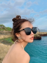 Net red sunglasses female Li Yifeng with the same 2021 new polarized sunglasses male tide anti-UV couple glasses tide