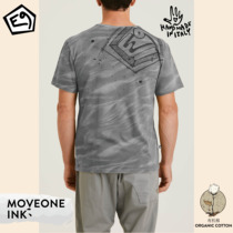 E9 rock climbing Moveone-Ink SS20 Mens sports T-shirt ink printing and dyeing effect short sleeve round collar