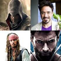 cosplay Downey Wolverine Caribbean animation performance props fake beard simulation fake beard